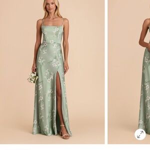 Mai Dress Matte Satin Sage Le Fleur